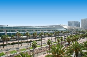 sunny day view of San Diego Convention Center